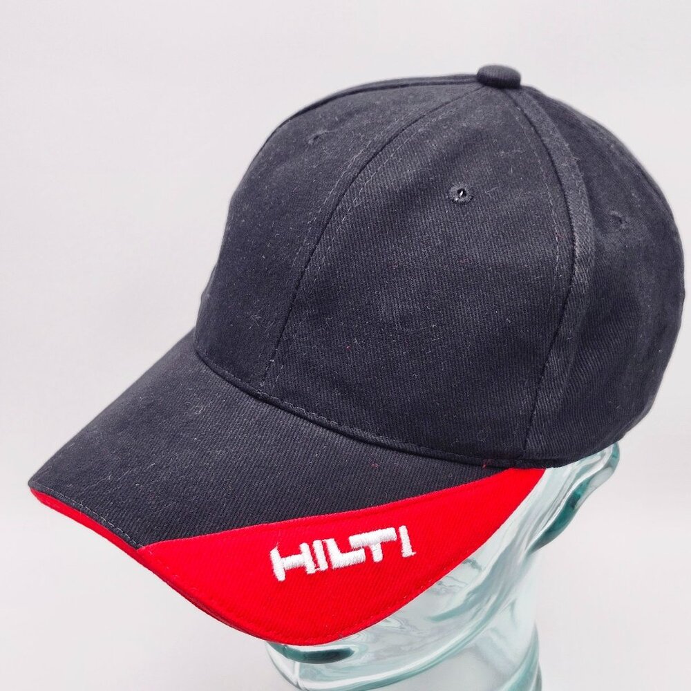 Hilti Black & Red Adjustable Baseball Hat Cap With Embroidered Logo